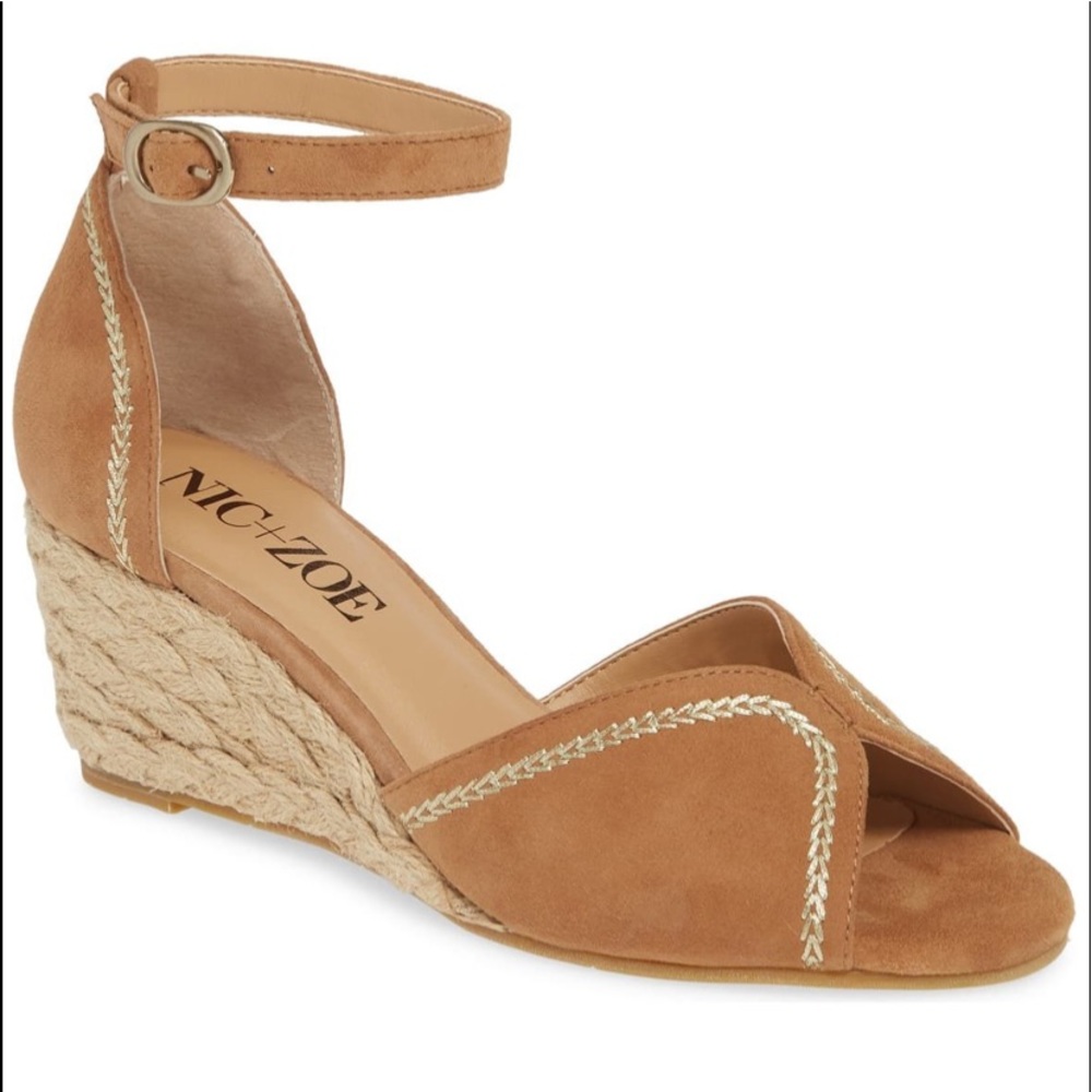 CLEARANCE‼️ NEW🌟NIC + ZOE suede wedge espadrille